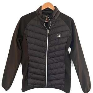 Zyia Active Black Whistler Hybrid Puffer Jacket, Winter Jacket, Activewear, L